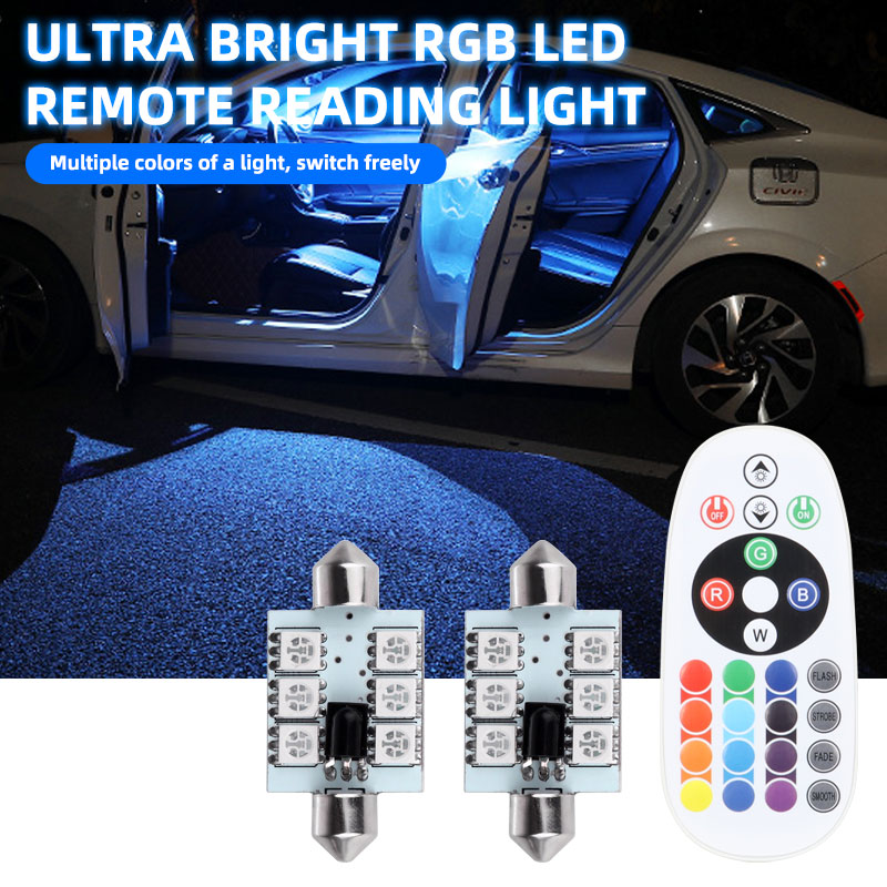 Voice Control Light Bulb - 2Pcs LED C5W Festoon Roof C10W
