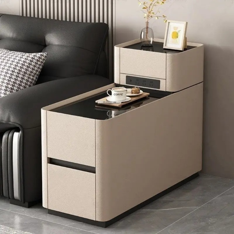 Smart Home Furniture - Smart Sofa Side Cabinet Wireless Charging