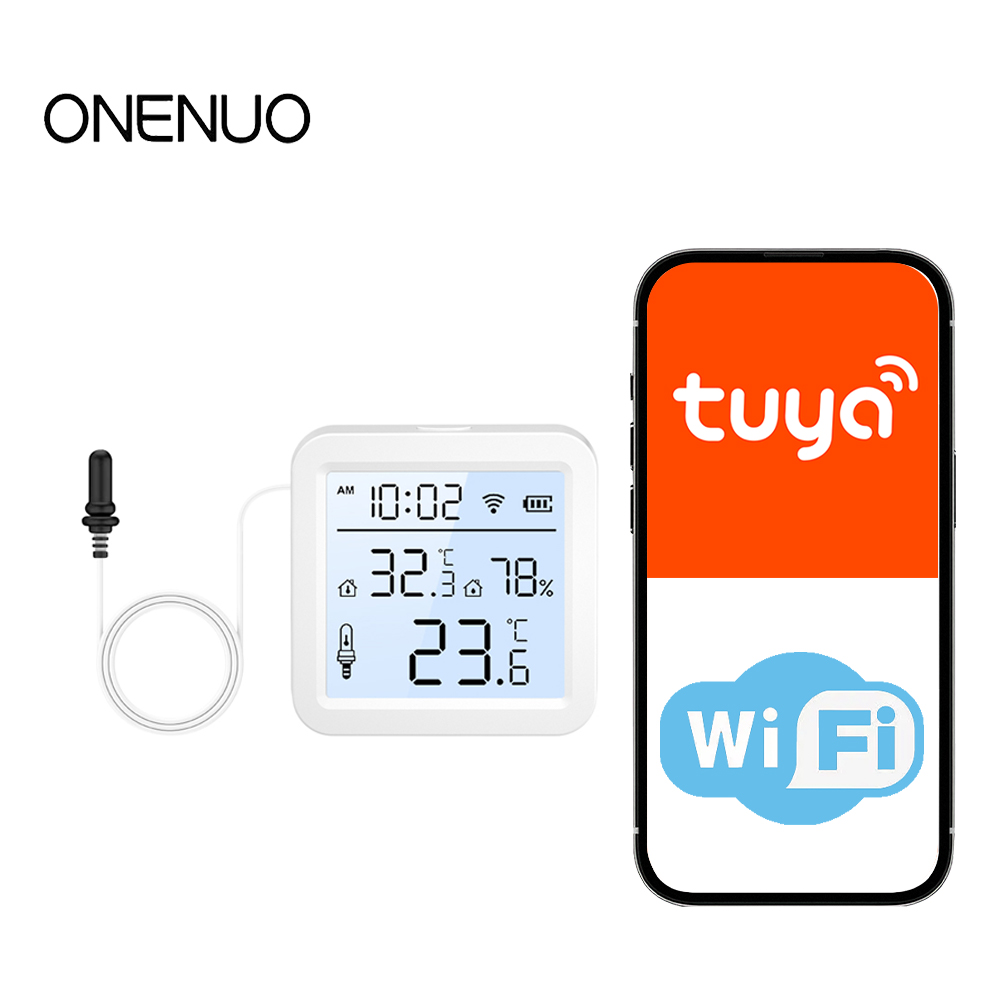 Smart Home Certification - WiFi Humidity Temperature Sensor with External