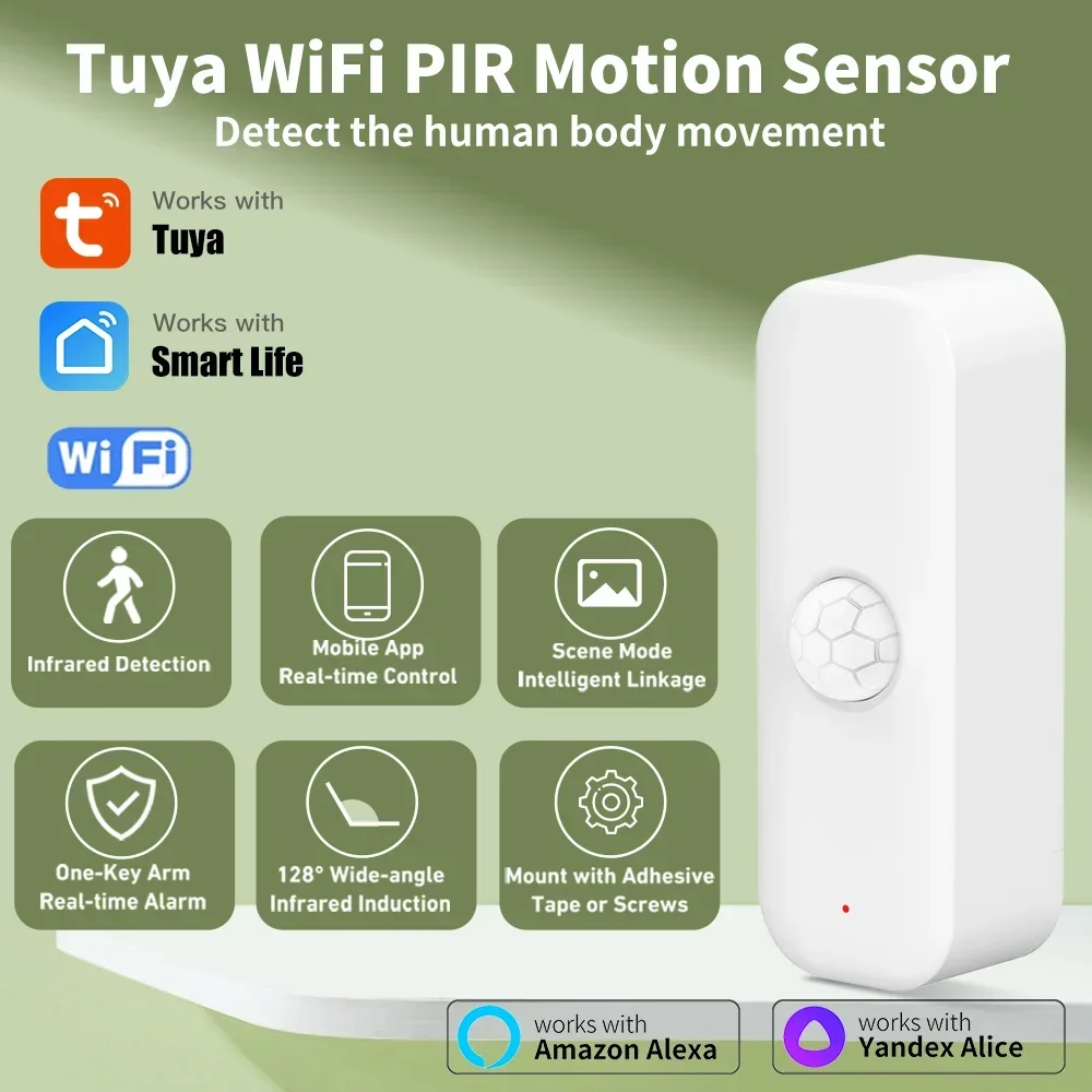 Smart Home Certification - Tuya WiFI Motion Sensor PIR Smart