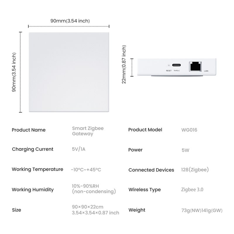 Delicate texture-Tuya Zigbee S - Smart Home Hub Device 评论和价格