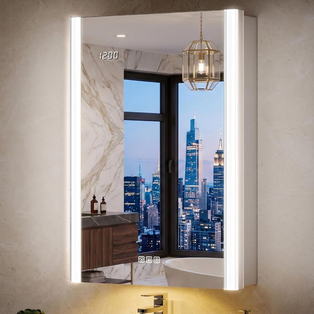 20x32 Lighted Medicine Cabinet - Smart Home Furniture 评论和价格
