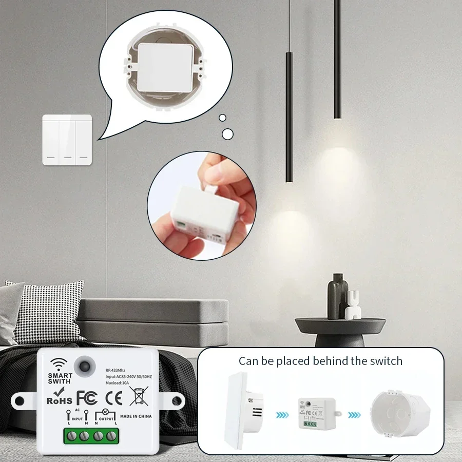 RF 433MHz Wireless Remote Cont - Smart Home Internet 评论和价格