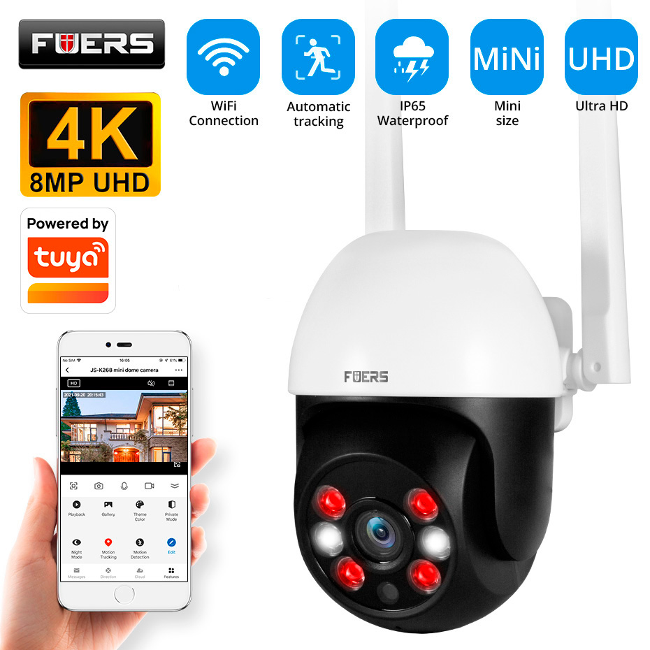 Fuers 8MP 4K IP Camera Outdoor - Smart Home Camera Ezviz 评论和价格
