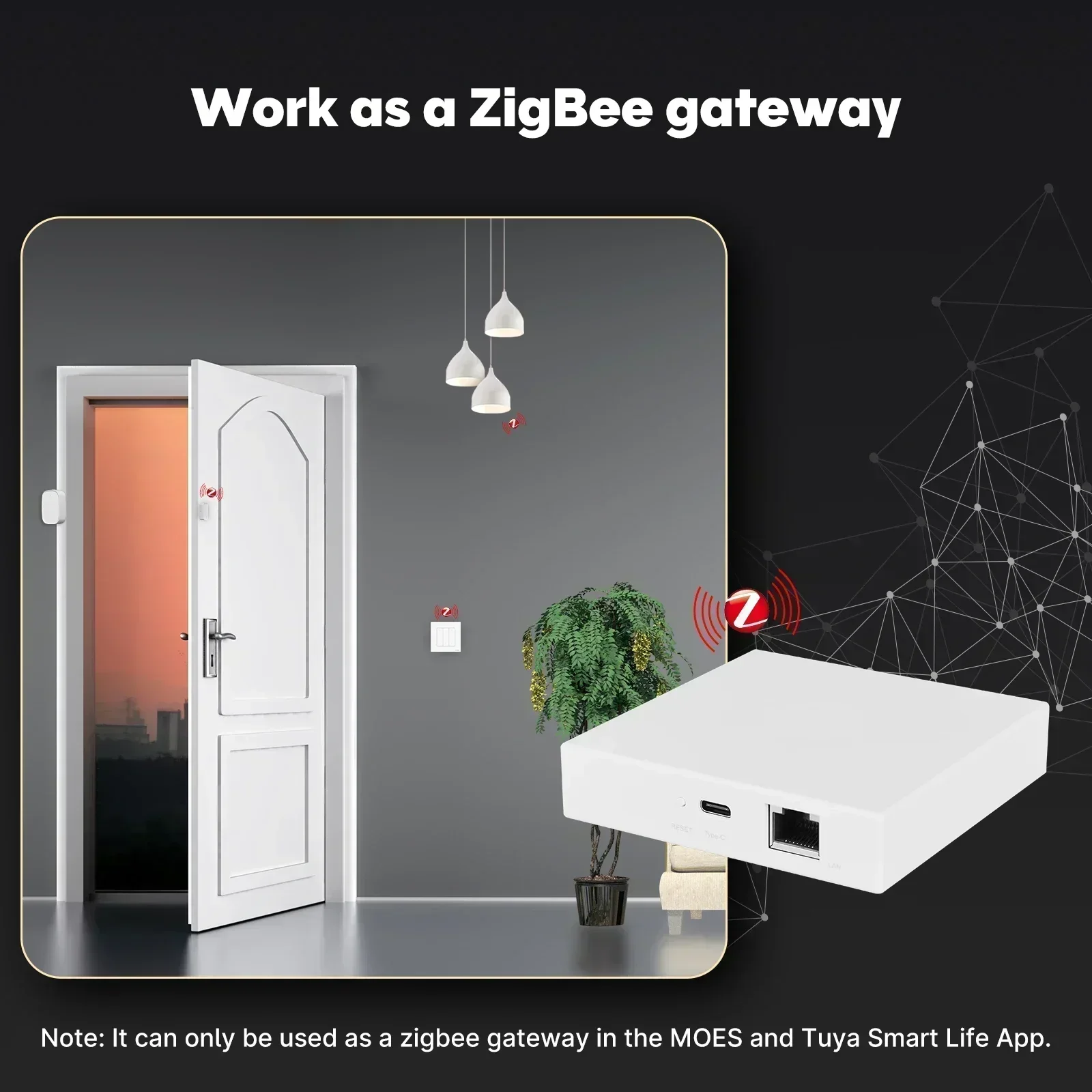 MOES Tuya Zigbee Matter Thread - Smart Home Hub Matter 评论和价格