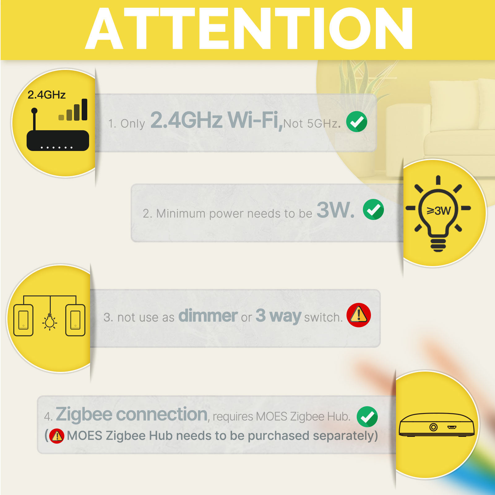 MOES US Standard Zigbee Smart  - Smart Home Internet 评论和价格