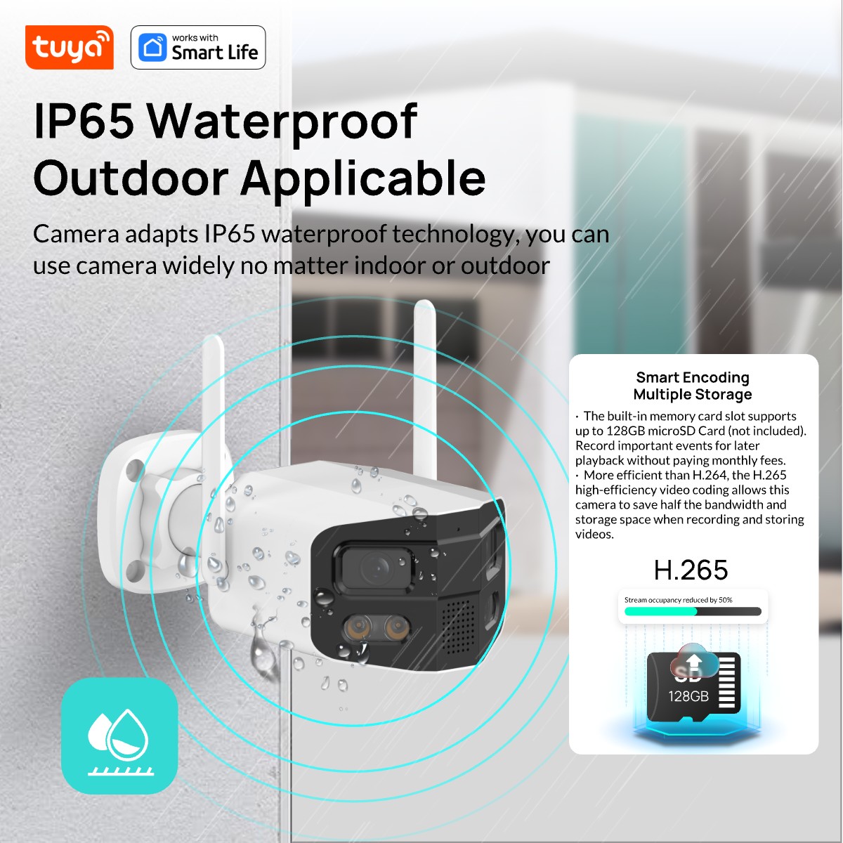 Tuya Smart 4MP 2.5K Dual-Lens  - Smart Home Camera Ezviz 评论和价格