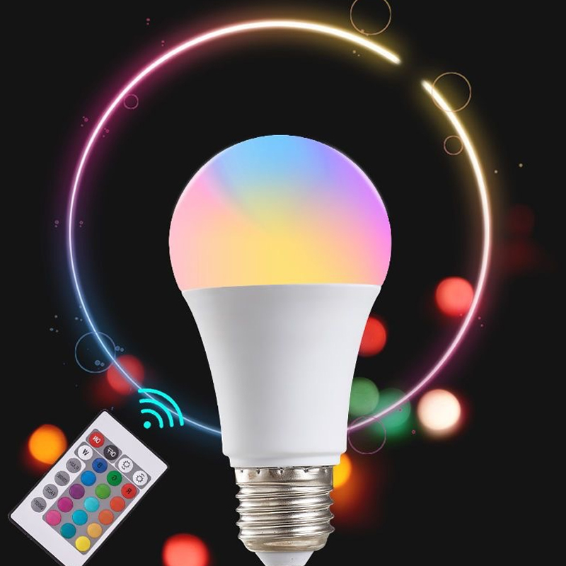 E27 220V 16 Colors RGB Bulb LE - Voice Control Light Bulb 评论和价格