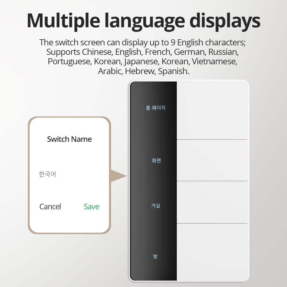 1234 Gang US Type Zigbee Push  - Smart Home Hub Matter 评论和价格