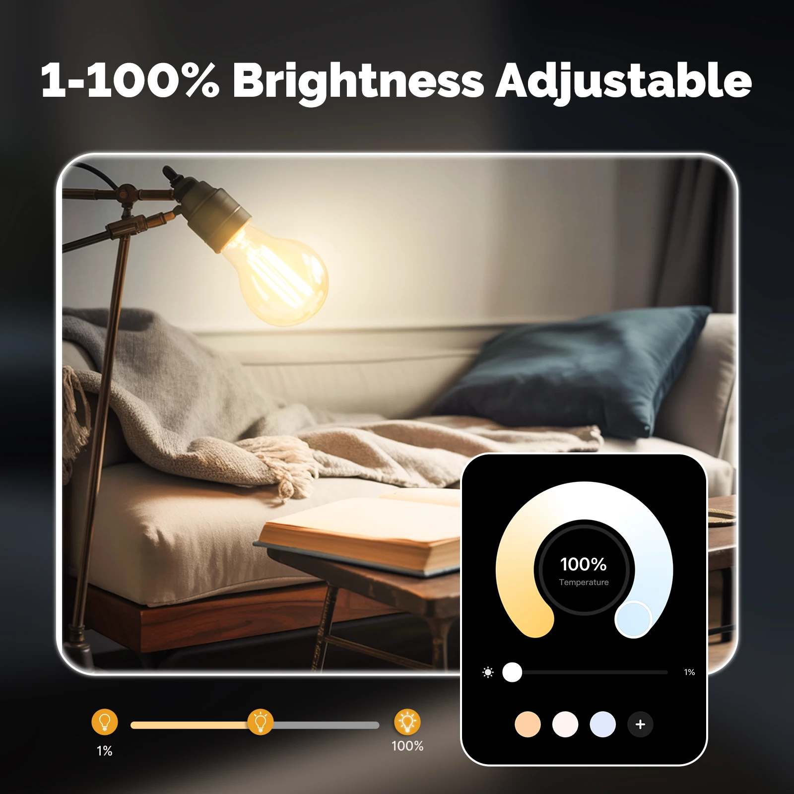 MOES TUYA Matter Smart Filamen - Voice Control Light Bulb 评论和价格