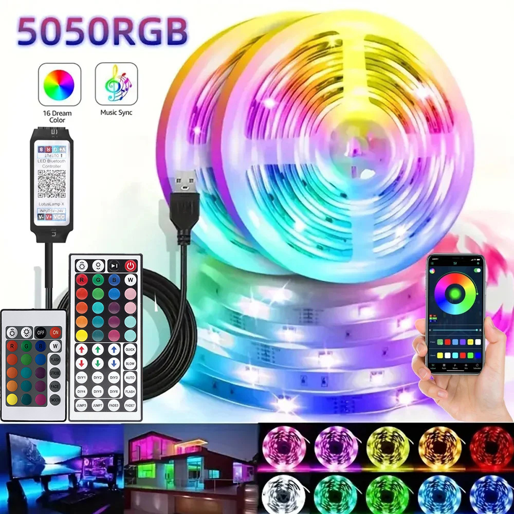 Smart RGB LED Gaming Light Str - Voice Control Light Bulb 评论和价格