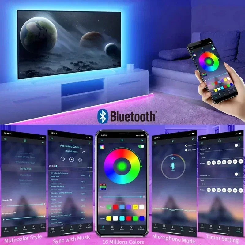 Smart RGB LED Gaming Light Str - Voice Control Light Bulb 评论和价格