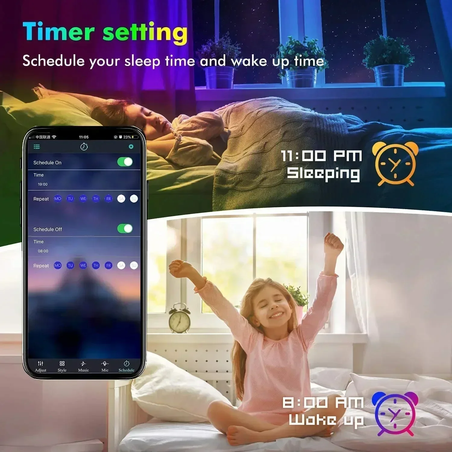 Smart RGB LED Gaming Light Str - Voice Control Light Bulb 评论和价格