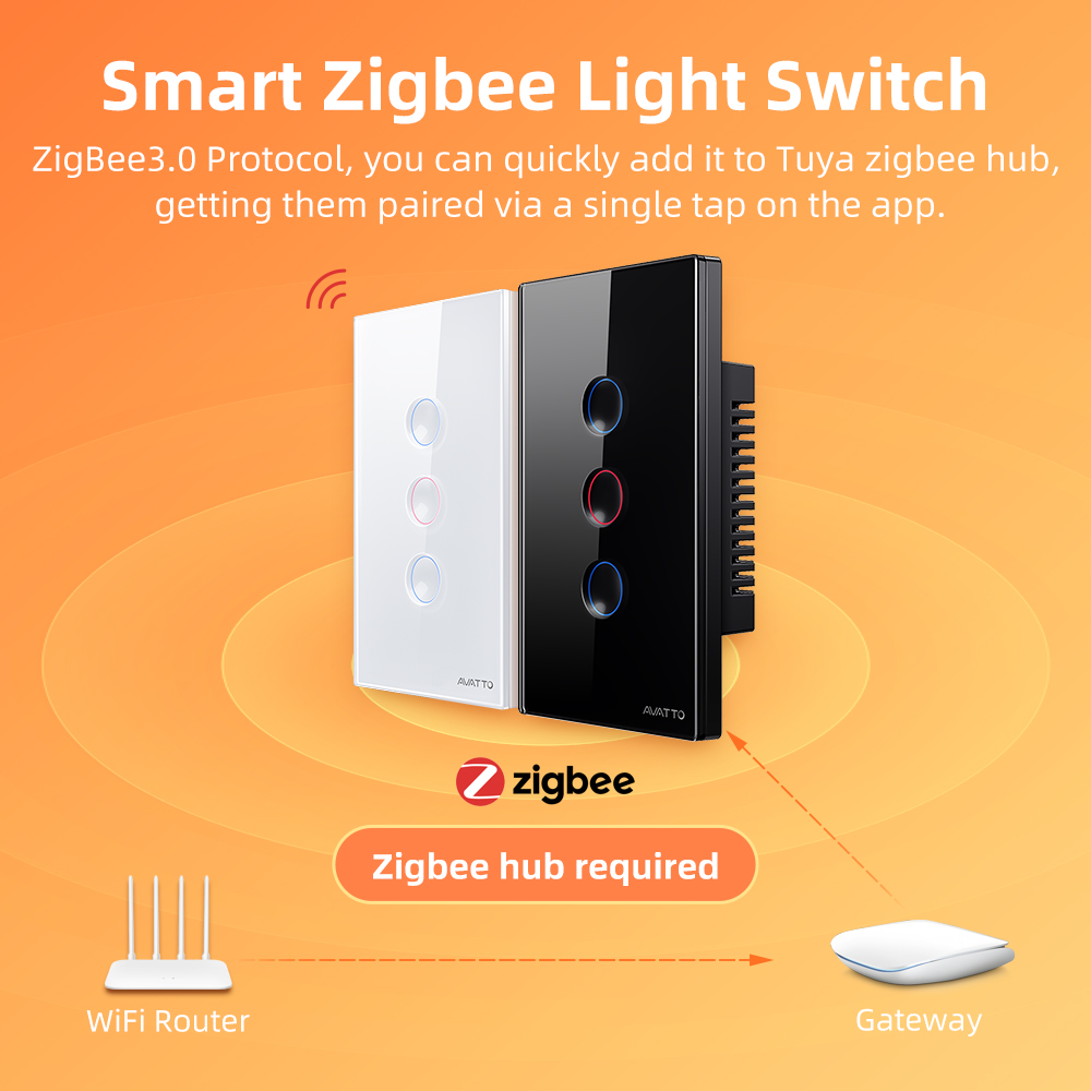 AVATTO 1/2/3/4 Gang ZigBee Sma - Smart Home Internet 评论和价格