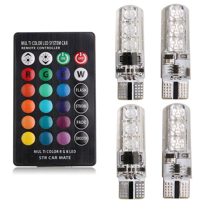 4PCS Car Signal Atmosphere Bul - Voice Control Light Bulb 评论和价格
