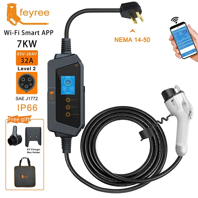 Feyree Type1 Portable EV Charg - Smart Home For Pc 评论和价格