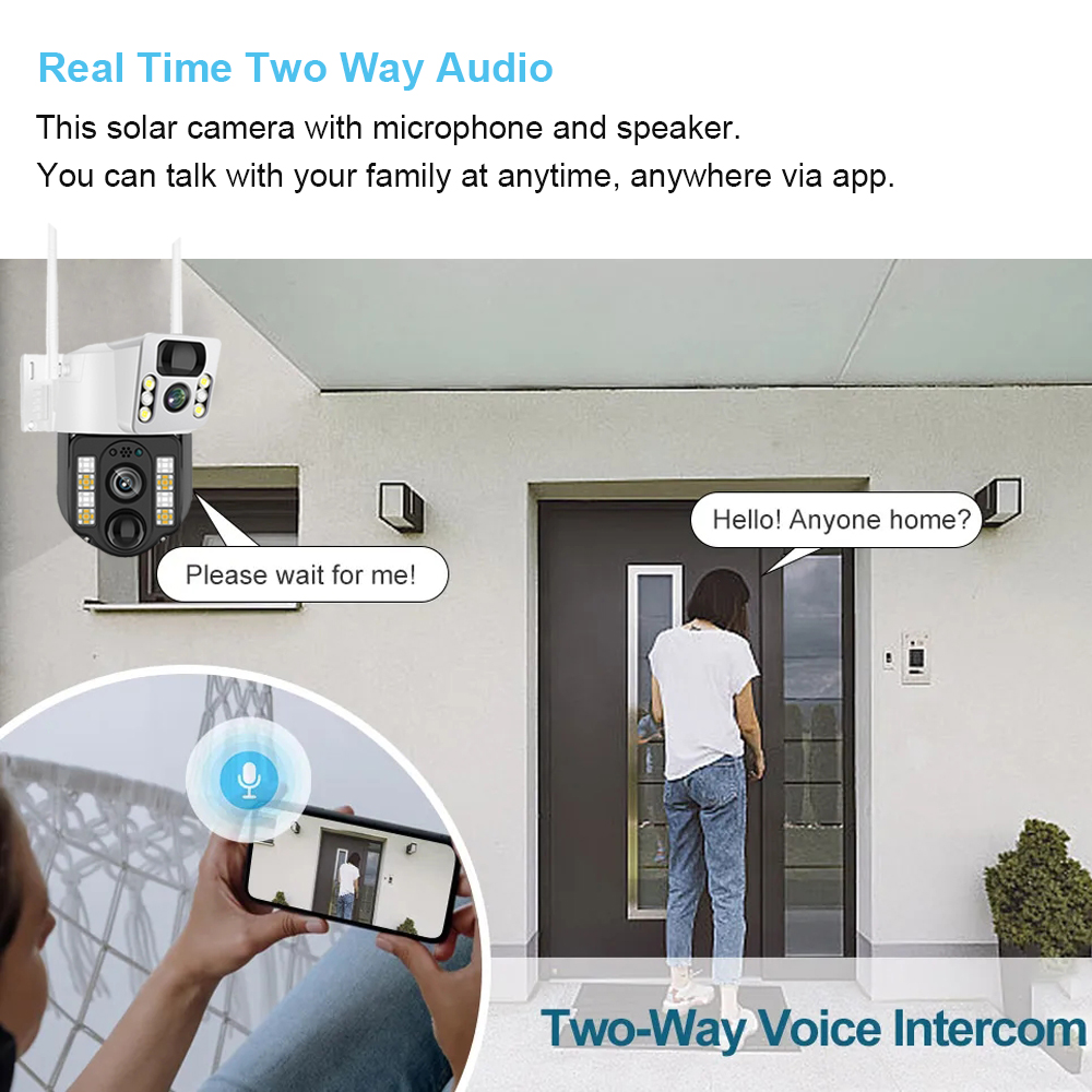 WiFi/4G Solar Camera IP CCTV S - Smart Home Os 评论和价格