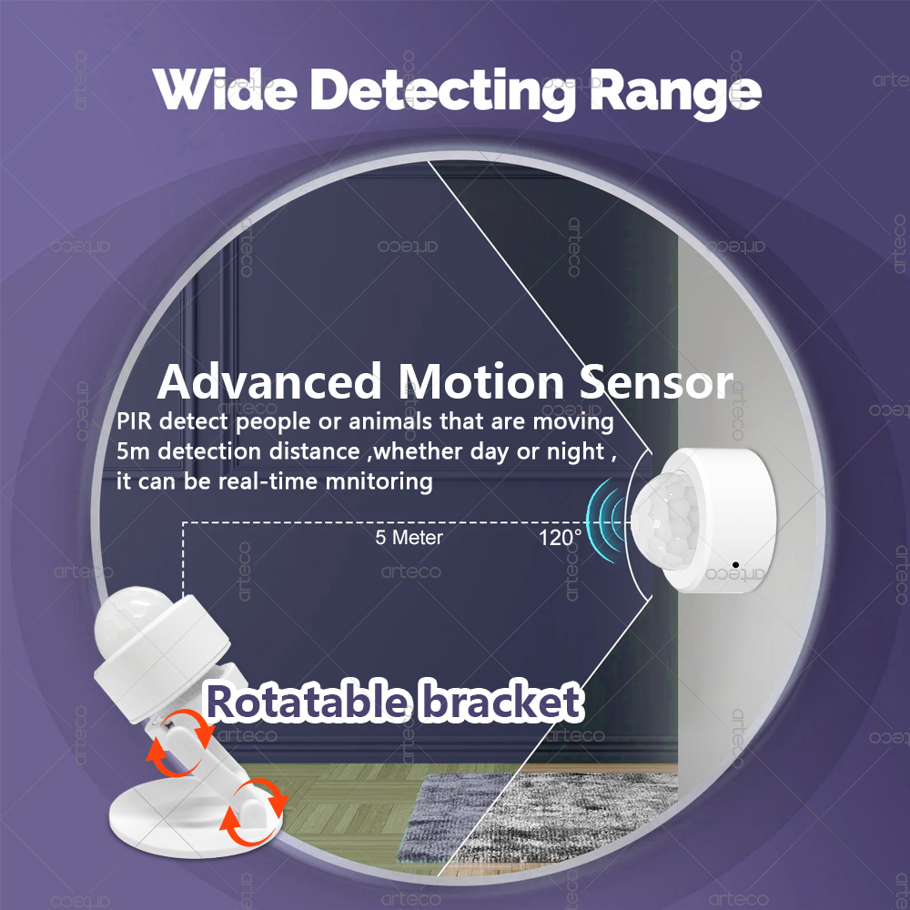 Zigbee 3.0 Mini PIR Motion Sen - Smart Home Security 评论和价格
