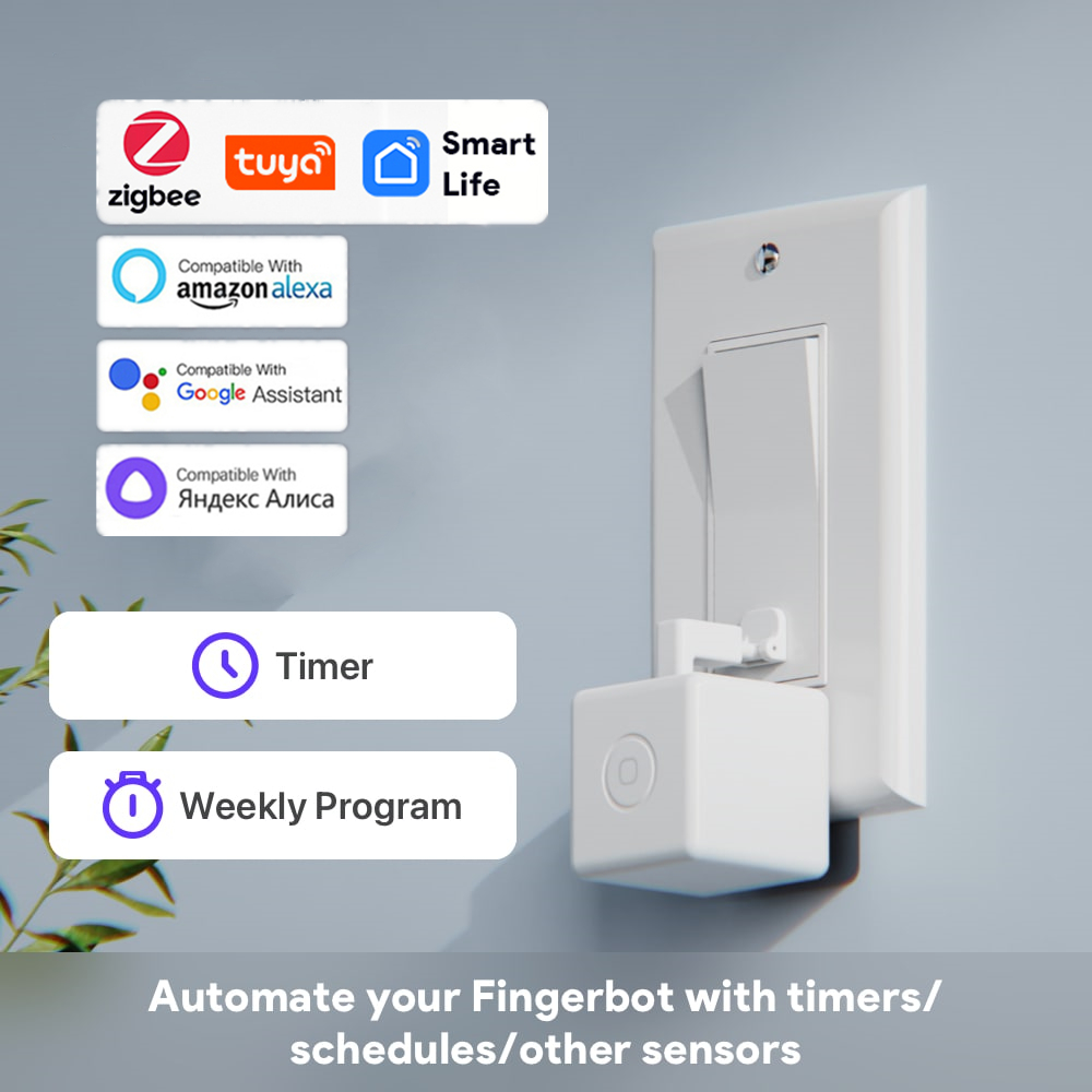 Tuya Zigbee Smart Fingerbot Pl - Smart Home Plus 评论和价格