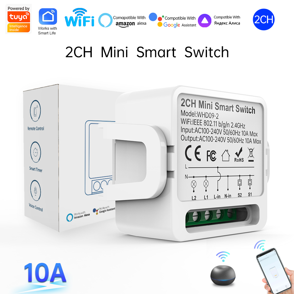 2 Way Tuya Smart Switch 2Gang  - Smart Home Internet 评论和价格
