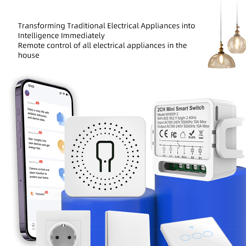 2 Way Tuya Smart Switch 2Gang  - Smart Home Internet 评论和价格