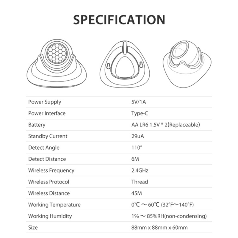 FEDI-Matter Thread Human Prese - Smart Home Hub Matter 评论和价格