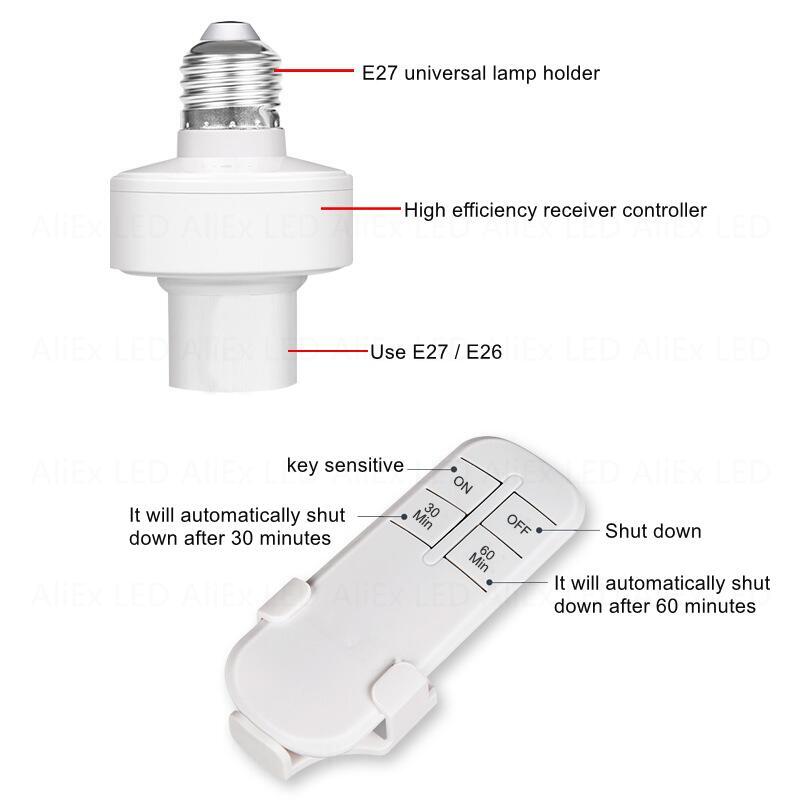 E27 LED Lamp RF 433MHz Smart R - Voice Control Light Bulb 评论和价格