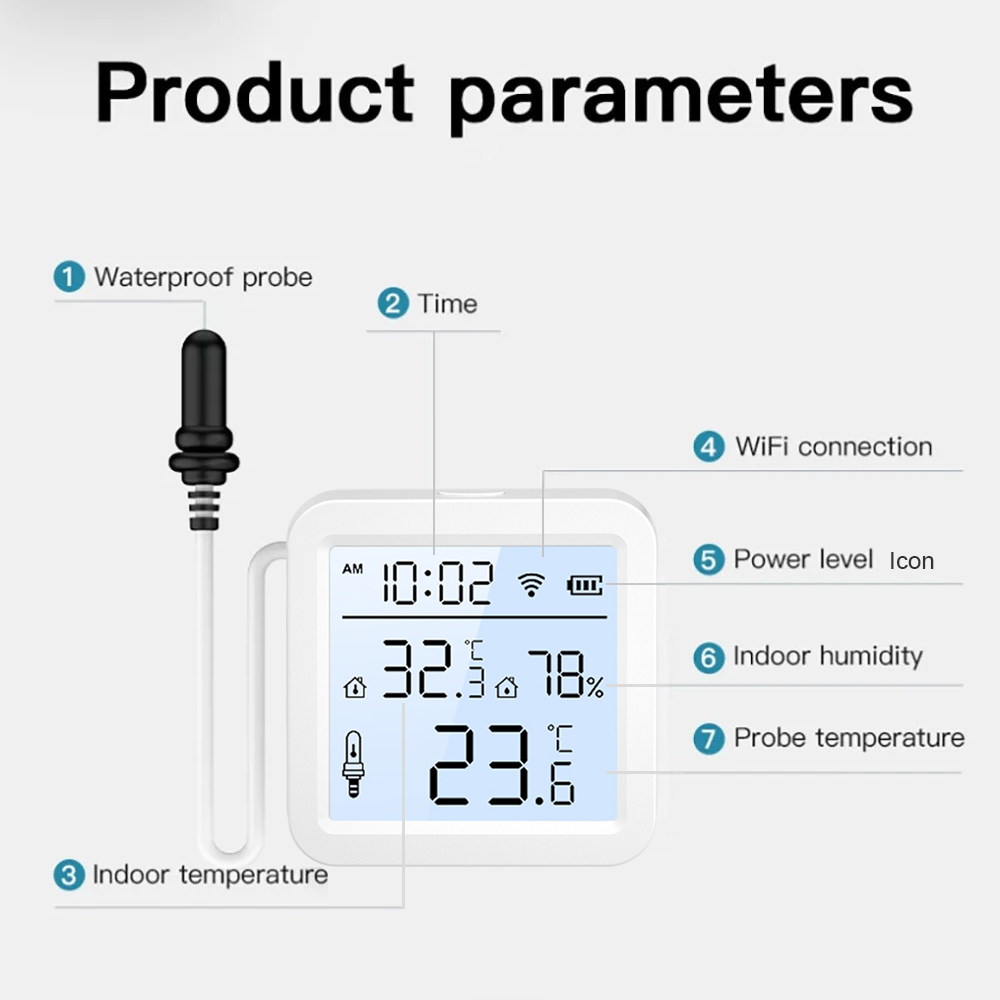 WiFi Humidity Temperature Sens - Smart Home Certification 评论和价格