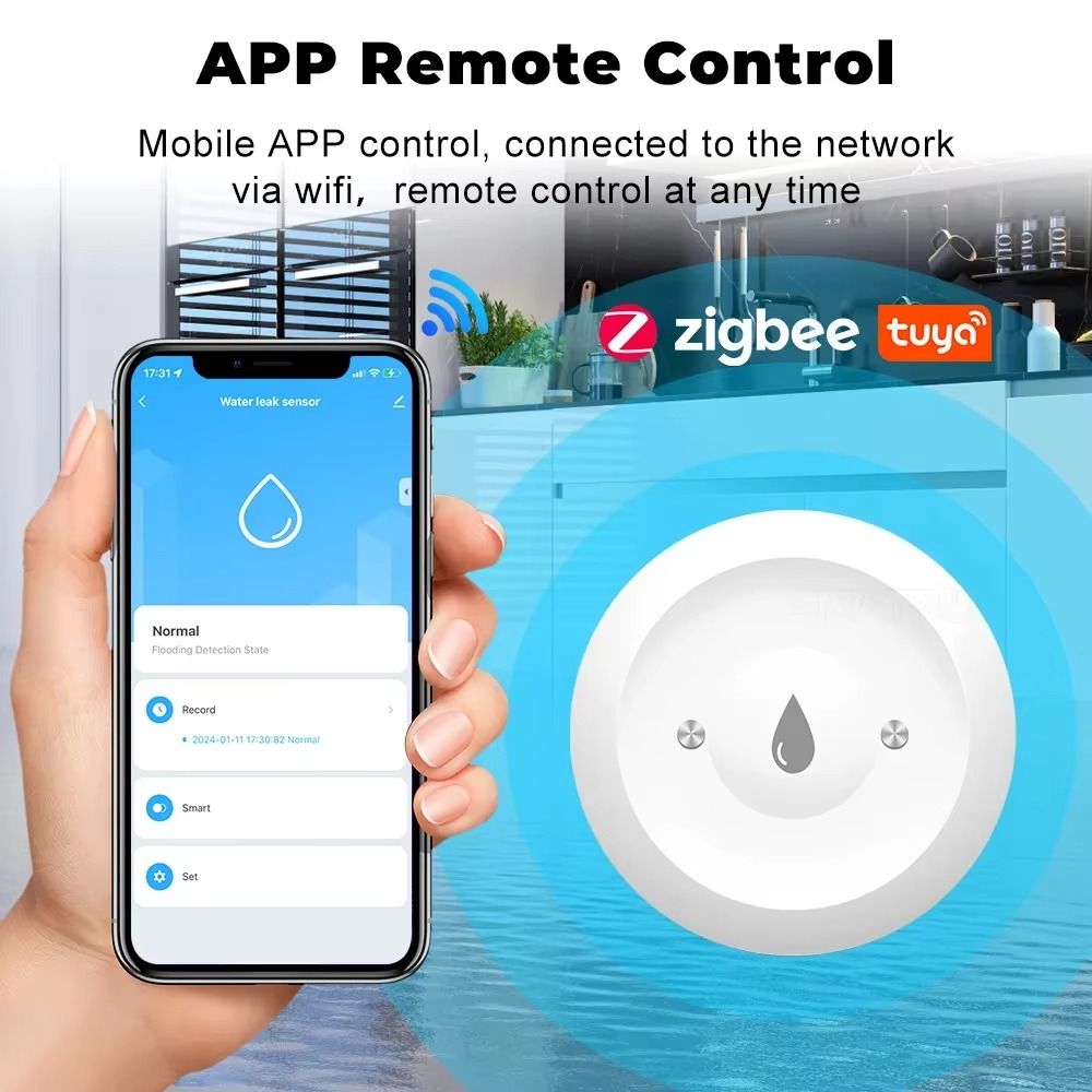 Alarm Function ZigBee Water Se - Smart Home Zigbee 3.0 评论和价格
