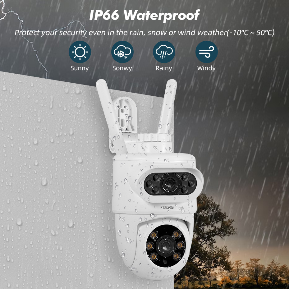 FUERS 5K 10MP Dual Lens IP Cam - Smart Home Camera Ezviz 评论和价格