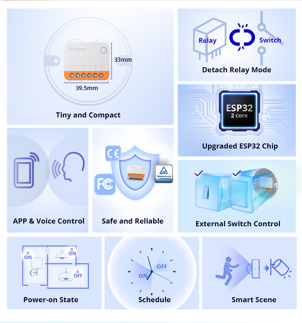 Sonoff Mini R4 Extreme Wifi Sm - Smart Home Certification 评论和价格