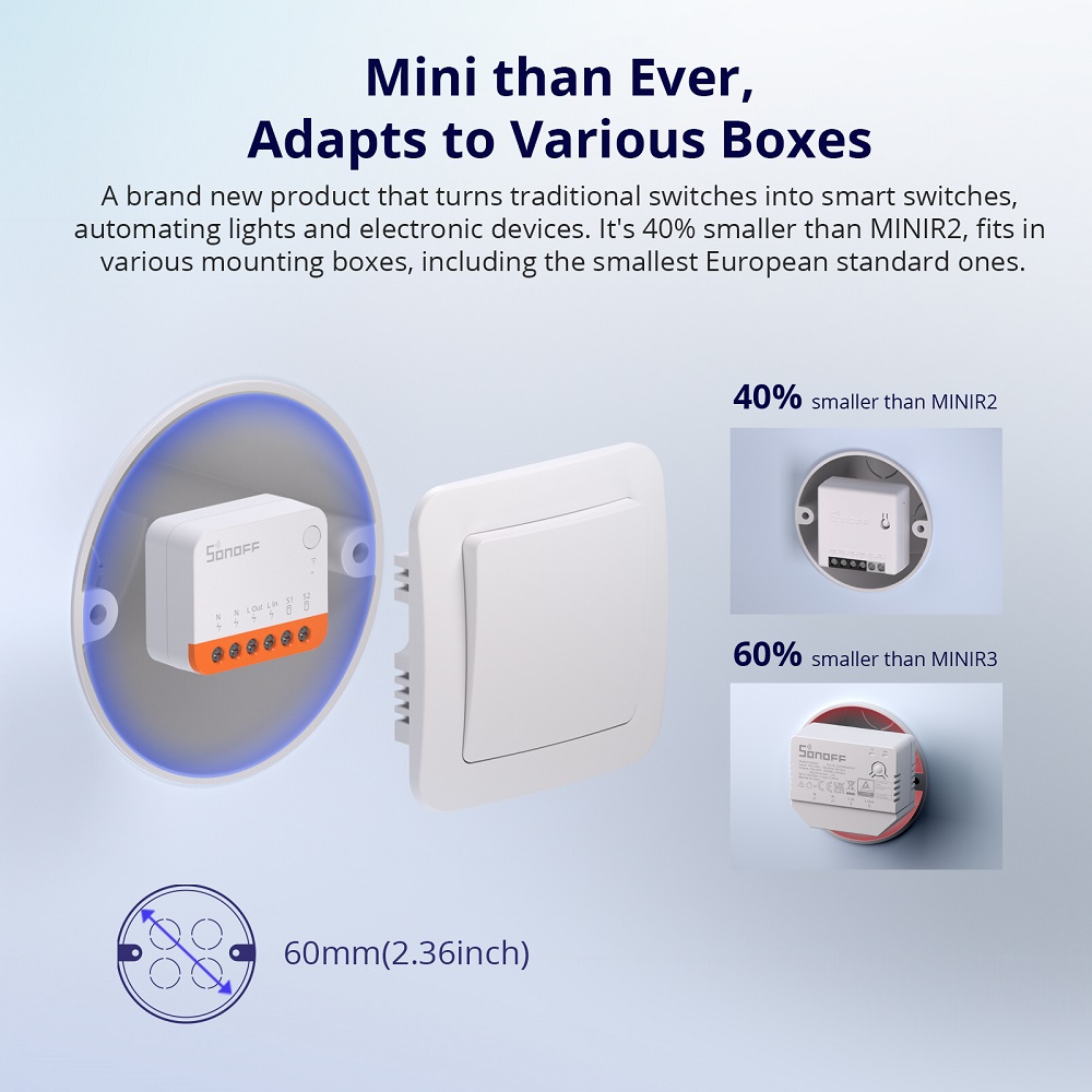 Sonoff Mini R4 Extreme Wifi Sm - Smart Home Certification 评论和价格
